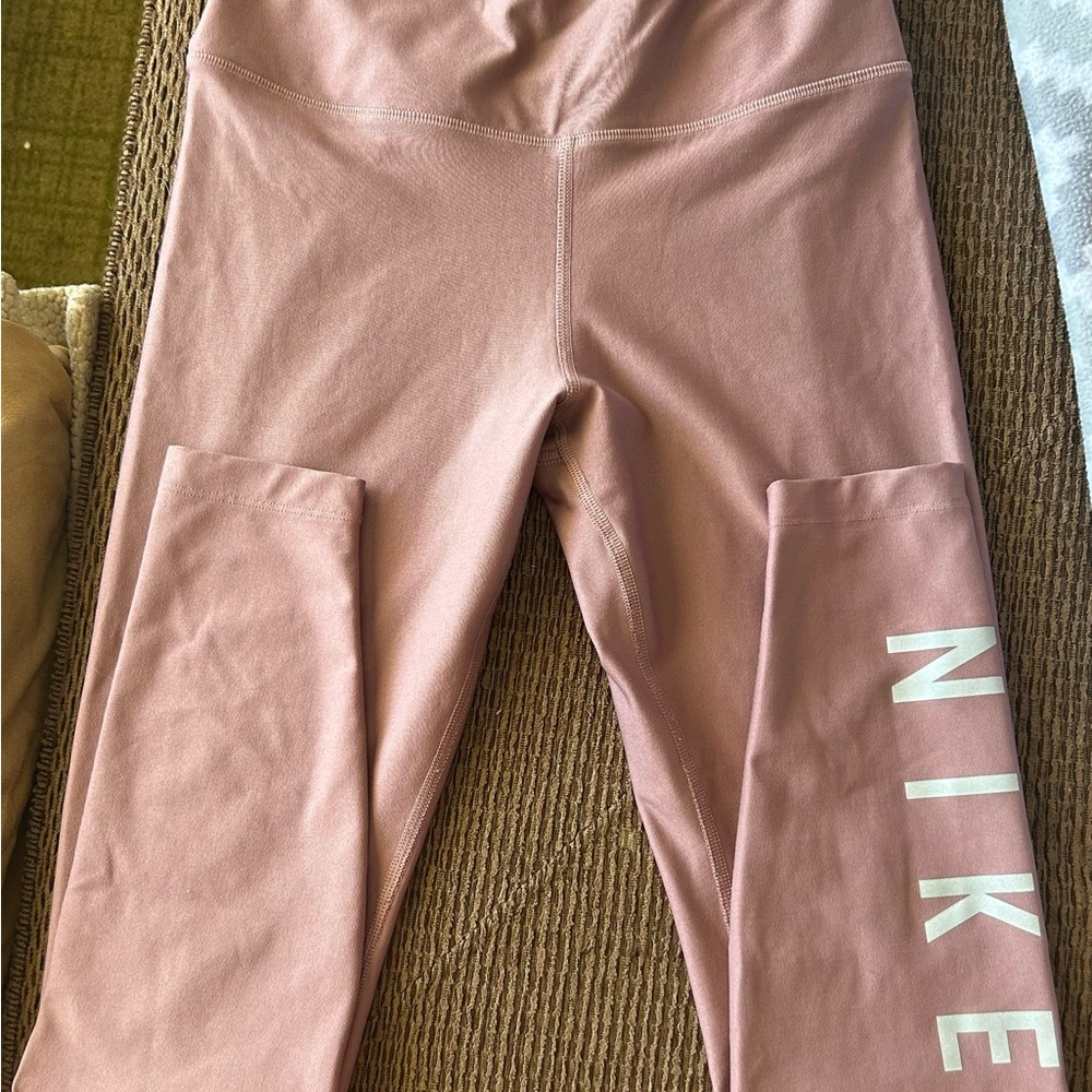 Nike Pink High Waist Athletic Leggings